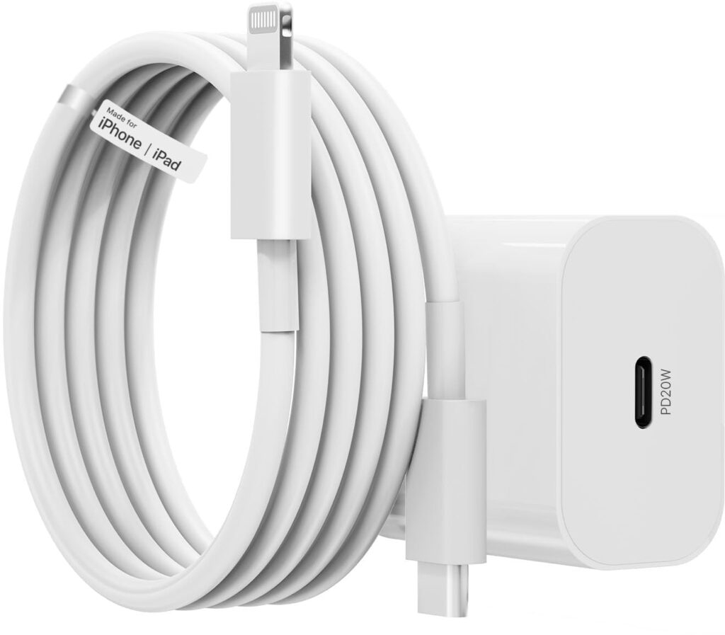 20W Original Charger with Lightning Cable Compatible with iPhone
