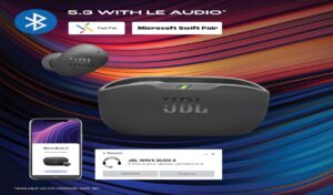 JBL Wave Buds 2 Ear Buds Wireless BluetoothV5.3, Active Noise Cancellation EarBuds,Multi Connect, App for Customized Extra Bass Eq, Relax Mode