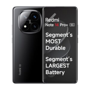 Redmi Note 14 Pro 5G Titan Black 12GB RAM 512GB Storage 50 MP Triple Camera with Telephoto Corning Gorilla Glass Victus